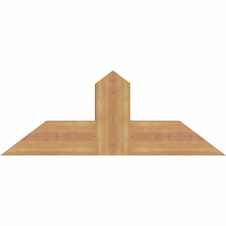 Ekena Millwork Portland Smooth Timber Gable Bracket, Western Red Cedar, 36"W x 13"H x 5 1/2"D x 5 1/2"F, 9/12 Pitch GBW036X13X0606POR00SWR